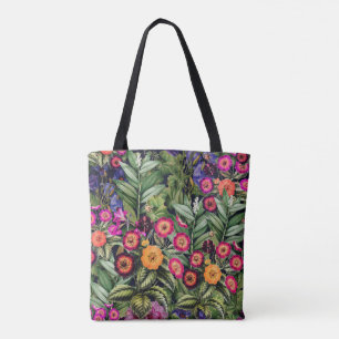Ö Floral Rosa Äng Tygkasse