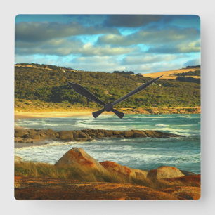 Ö för Flinders för Emita strand , Tasmania Fyrkantig Klocka