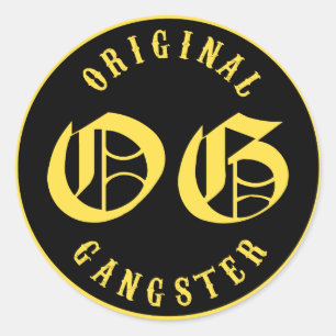 O.G. Original Gangster Runt Klistermärke