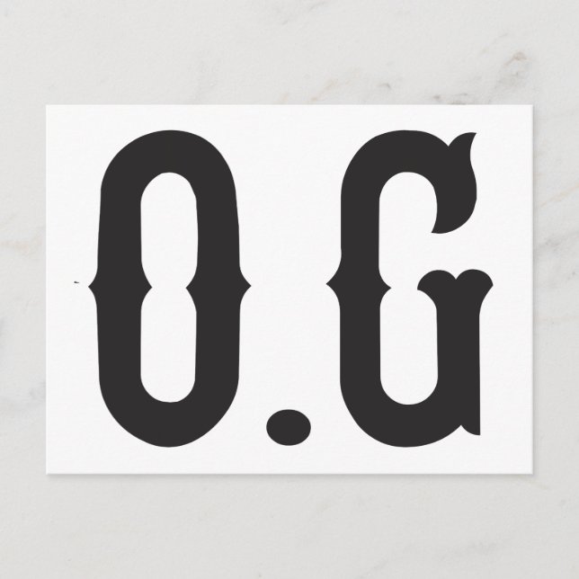 O.G Originalgangster Vykort (Framsida)