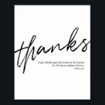 O Ge tack till Herren för att han är Bra för sin Poster<br><div class="desc">O Ge tackar Herren för att han är Bra för sina barmhärtighetsändamål. -Psalm 136:1</div>