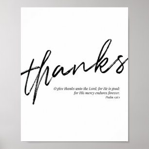 O Ge tack till Herren för att han är Bra för sin Poster