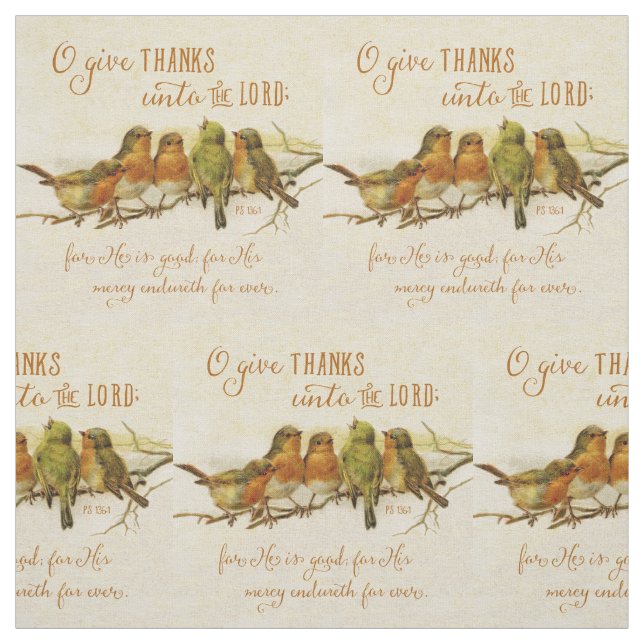 O Ge tack till Herren Tyg (Provkarta)