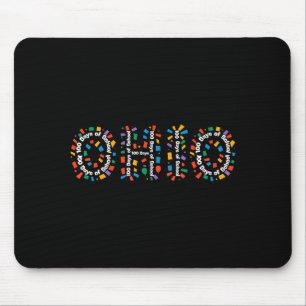 O-h-i-o Rolig 100:e skoldagen Ohio Midwestern Musmatta