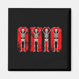O-h-i-o Roliga skelett Ohio i Midwestern Valenti Magnet