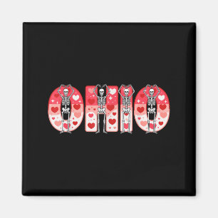 O-h-i-o Roliga skelett Ohio i Midwestern Valenti Magnet