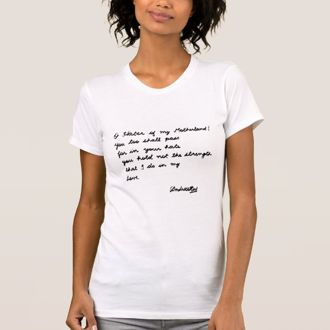 O Hatande av mitt Fosterland! T Shirt (Framsida)