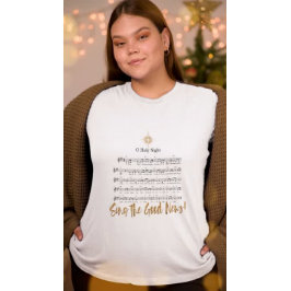 O HELIGA KVÄLL Christian Hymn Kvinnors jul T Shirt