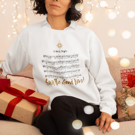 O HELIGA KVÄLL Christian Women's jul Hymn T Shirt