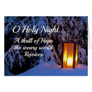 "O Heliga Natt" Beloved jul-Sång kort