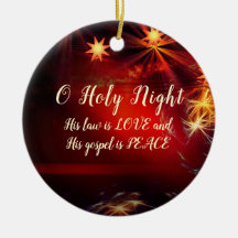 O Heliga Natt, hans gospel är Peace, julen Sång