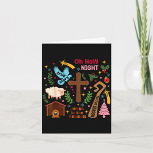 O Heliga Natt Jesus Är Anledningen Kristna Kristus Kort