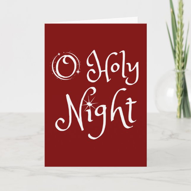 O Heliga Natt Jul Kort (Framsida)