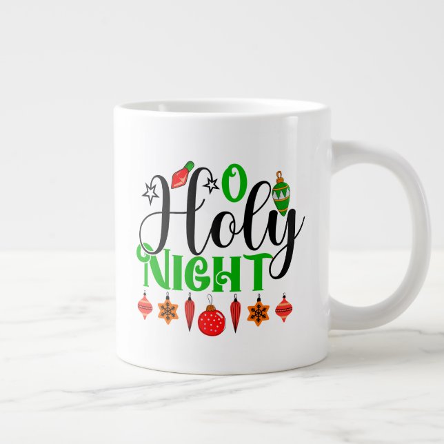 O Heliga Natt Jumbo Mugg (Höger)