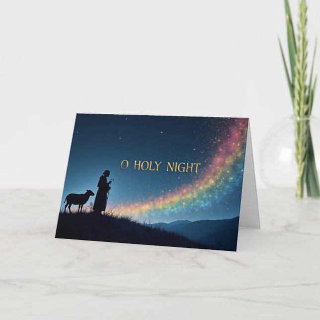 O Heliga Natt – Kärlekens Ljus Tack Kort (Framsida)