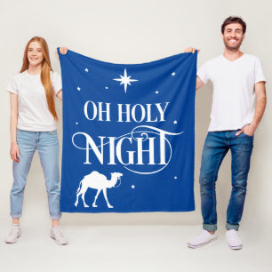 O Heliga natt med kamel Fleecefilt