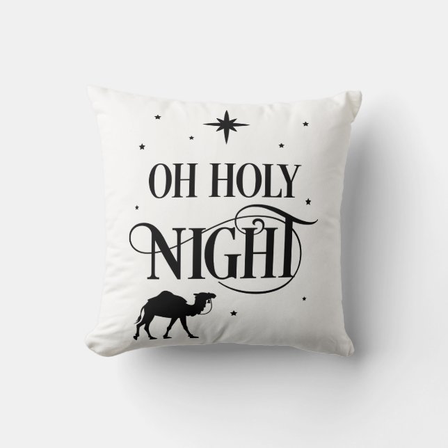 O Heliga natt med kamel Kudde (Framsida)