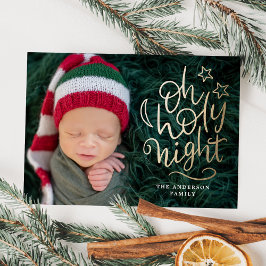 O Heliga Natt Religiös Julfotografi Julkort