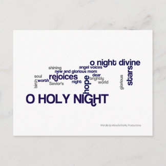 O heliga natt vykort