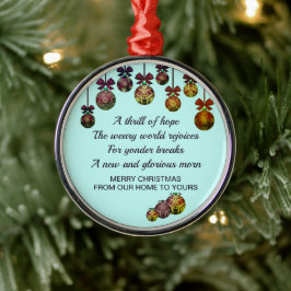 O HELIGA NIGHT | Festive Baubles | Jul Julgransprydnad Metall
