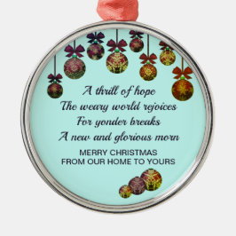 O HELIGA NIGHT | Festive Baubles | Jul Julgransprydnad Metall