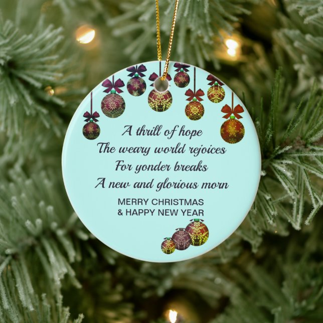 O HELIGA NIGHT | Jul - nytt år Julgransprydnad Keramik (Träd)