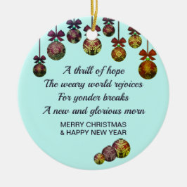 O HELIGA NIGHT | Jul - nytt år Julgransprydnad Keramik