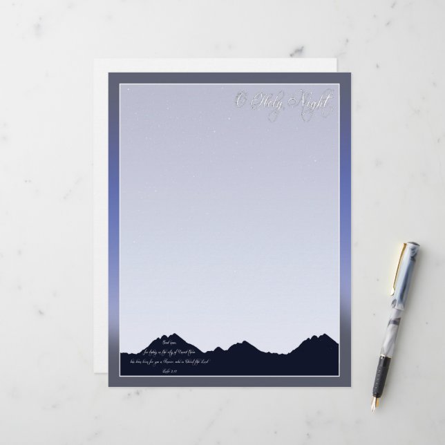 O Heliga Night letterhead (Fram/Back In Situ)