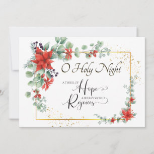 "O Heliga Night" Weary World Reejoices jul - jul - Julkort