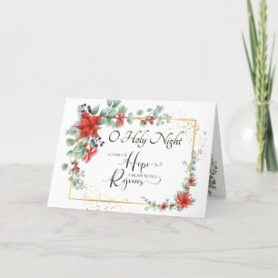 "O Heliga Night" Weary World Rejoices jul jul Helgkort