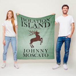 Ö Isolationsö Hjort Ledtråd Design Fleecefilt