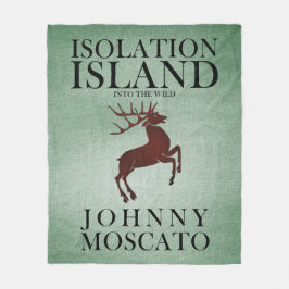 Ö Isolationsö Hjort Ledtråd Design Fleecefilt