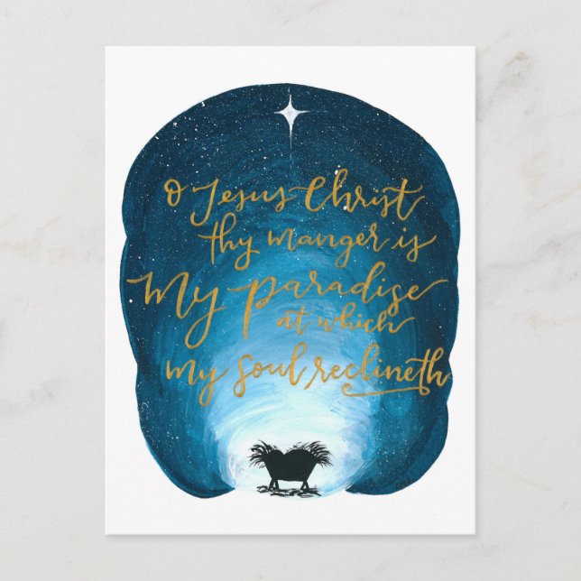 O Jesus Kristus, han är postkort. Vykort (Framsida)