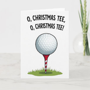 O Jul-Tröja Rolig Golf-Kort Kort