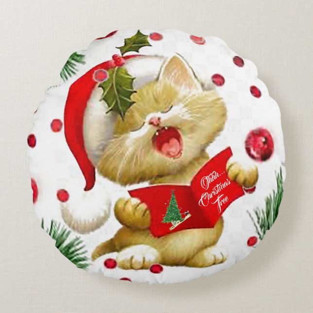 O Julgran-rundan Dekorativ kudde (Framsidan)