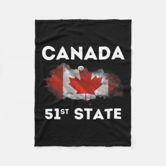 O Kanada 51st State Funny Trump Canada Meme Shirt Fleecefilt