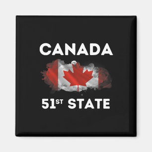 O Kanada 51st State Funny Trump Canada Meme Shirt Magnet