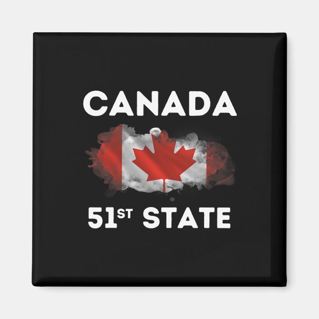 O Kanada 51st State Funny Trump Canada Meme Shirt Magnet (Framsidan)