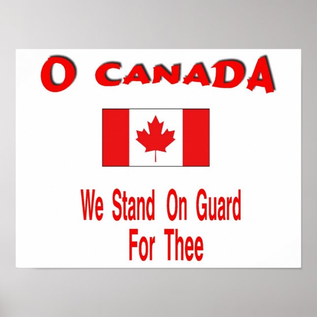 O Kanada, Kanada, dag Poster (Framsidan)