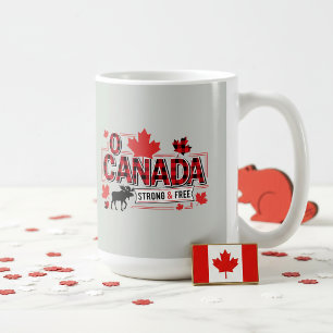 O Kanada Starkt & Fritt Moose ID1314 Kaffemugg