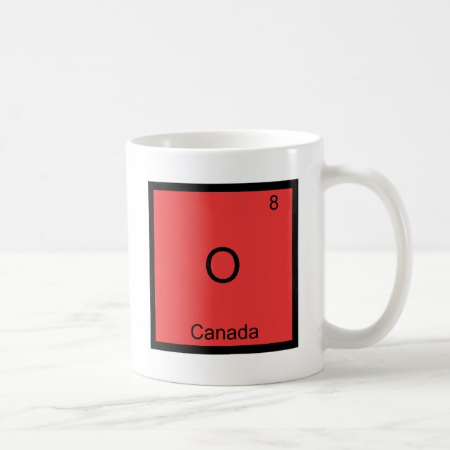 O - Kanadas kemi Inslag Symbol Funny Kaffemugg (Höger)