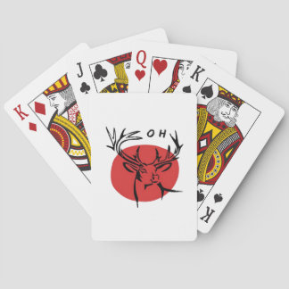 O Kära O Kära Röd Retro Klassisk Design Casinokort