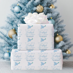 O Kom All Ye Faithful Dove Religiösa jul Presentpapper