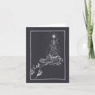 O lilla staden Bethlehem. Julkort Kort