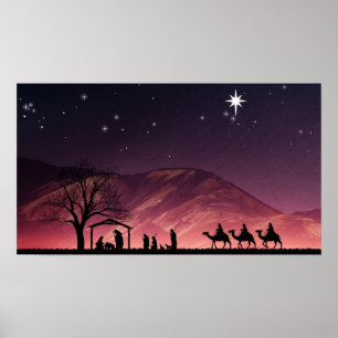 o lilla staden Bethlehem Poster