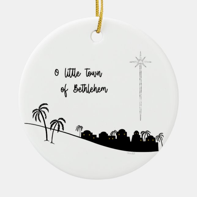 O Little Town of Bethlehem 2 Ornament (Framsidan)