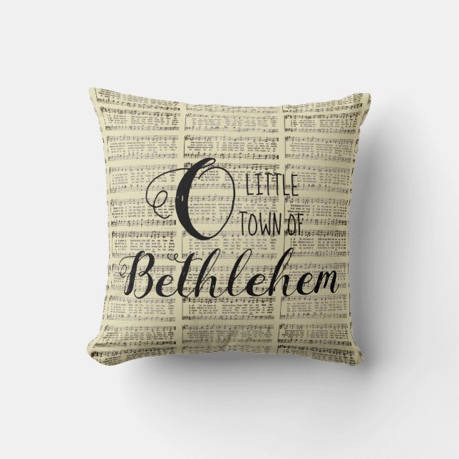 O Little Town of Bethlehem Kudde (Framsida)