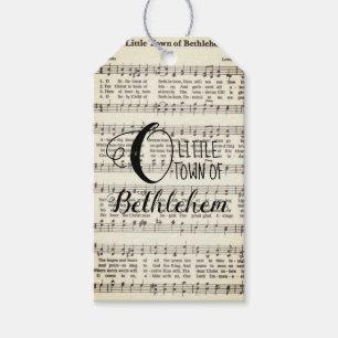 O Little Town of Bethlehem Presentetikett