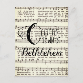 O Little Town of Bethlehem Vykort