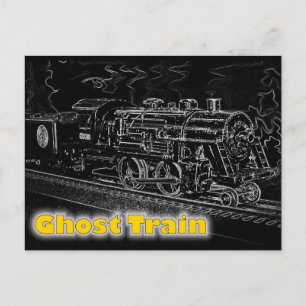 O modell Tåg - Ghost Tåg Vykort